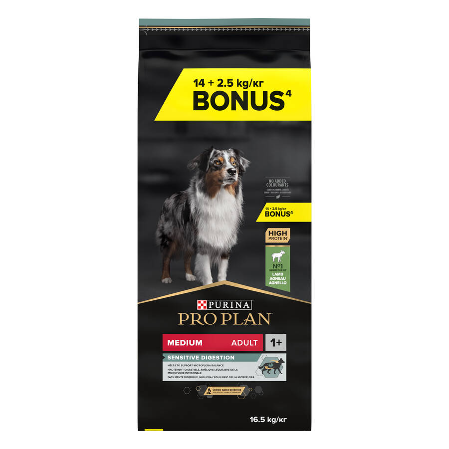 Pro Plan Sensitive Digestion Kuzu Etli Yetişkin Köpek Maması 14kg + 2,5 kg HEDİYE!