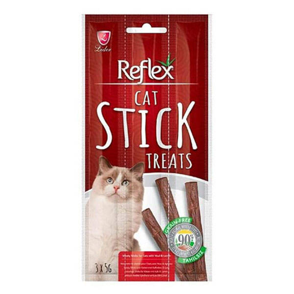 Reflex Biftekli Kuzulu Kedi Ödül Çubuğu 5 Gr x 3 Adet