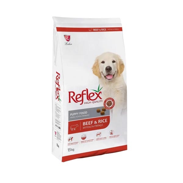 Reflex Biftekli ve Pirinçli Yavru Köpek Maması 15 Kg