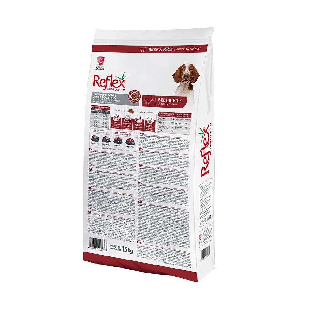 Reflex High Energy Biftekli Yetişkin Köpek Maması 15 Kg