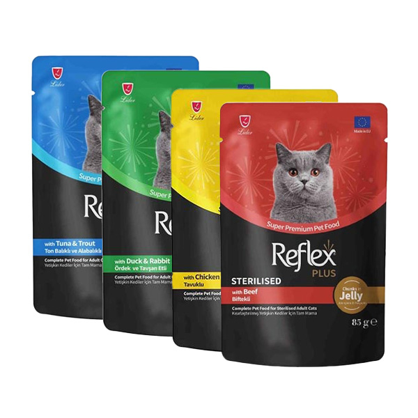 Reflex Karışık Soslu Kedi Yaş Maması Kedi Pouch 85 Gr X 24 Adet