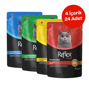 Reflex Karışık Soslu Kedi Yaş Maması Kedi Pouch 85 Gr X 24 Adet - Thumbnail