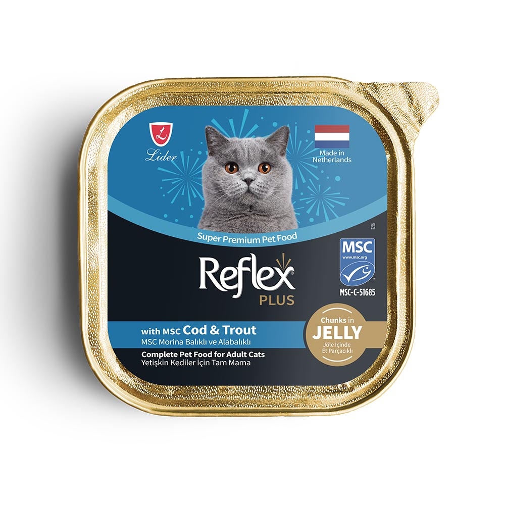 Reflex Plus Jöleli Morina Balıklı Kedi Konservesi 85gr