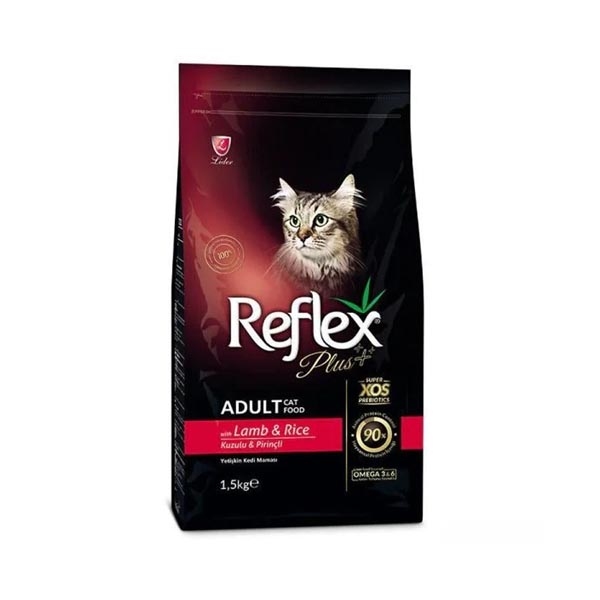 Reflex Plus Kuzu Etli Kedi Maması 1.5 KG + 500 GR Hediyeli!