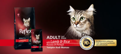 Reflex Plus Kuzu Etli Kedi Maması 15 KG