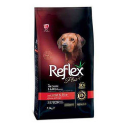 Reflex Plus Kuzulu & Pirinçli Yaşlı Köpek Maması 15 KG - Thumbnail