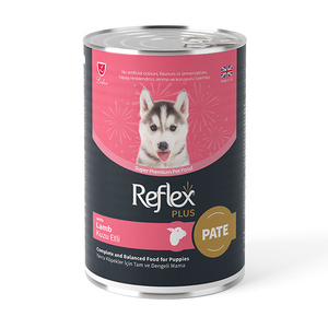 Reflex Plus pate içinde et parçacıklı yavru köpek maması 395 gr