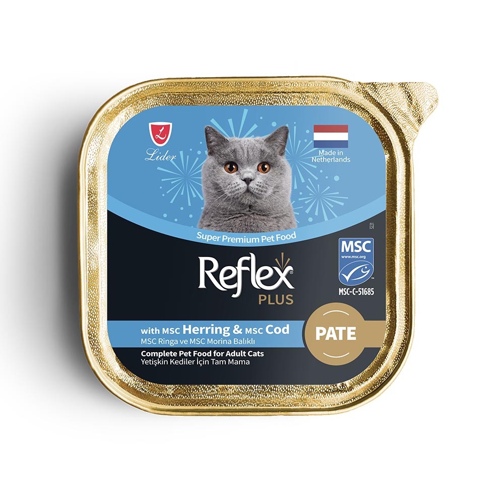 Reflex Plus Pate Ringa Ve Morina Balıklı Kedi Konservesi 85 GR