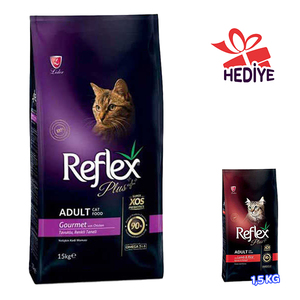 Reflex Plus Renkli Taneli Gourmet Kedi Maması 15 KG - Thumbnail