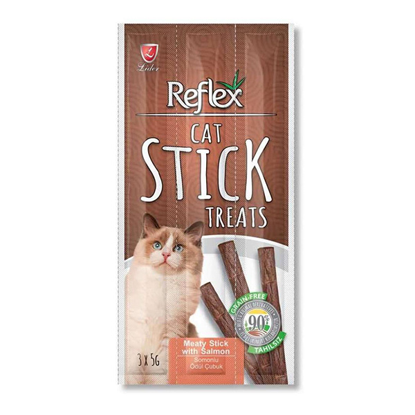 Reflex Plus Somonlu Yetişkin Kedi Ödül Çubuğu 3*5gr