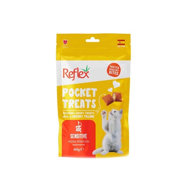 Reflex Pocket Treats Hassas Kediler için 60g