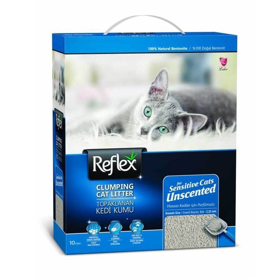 Reflex Sensitive Kokusuz Kedi Kumu 10 Lt