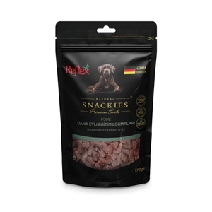 Reflex Snackies Natural Füme Dana Etli Tahılsız Köpek Eğitim Lokmaları 170gr - Thumbnail