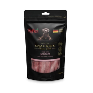 Reflex Snackies Natural Keçi Etli Şerit Tahılsız Köpek Ödül Maması 170gr - Thumbnail