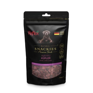 Reflex Snackies Natural Kuzu Etli Küp Tahılsız Köpek Ödülü 80gr - Thumbnail