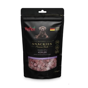 Reflex Snackies Natural Manda Etli Küp Tahılsız Köpek Ödül Maması 170gr - Thumbnail