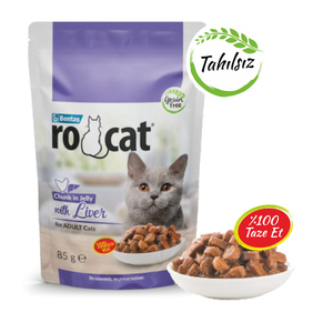 Ro-Cat Ciğerli Yetişkin Yaş Kedi Maması 85 Gr - Thumbnail