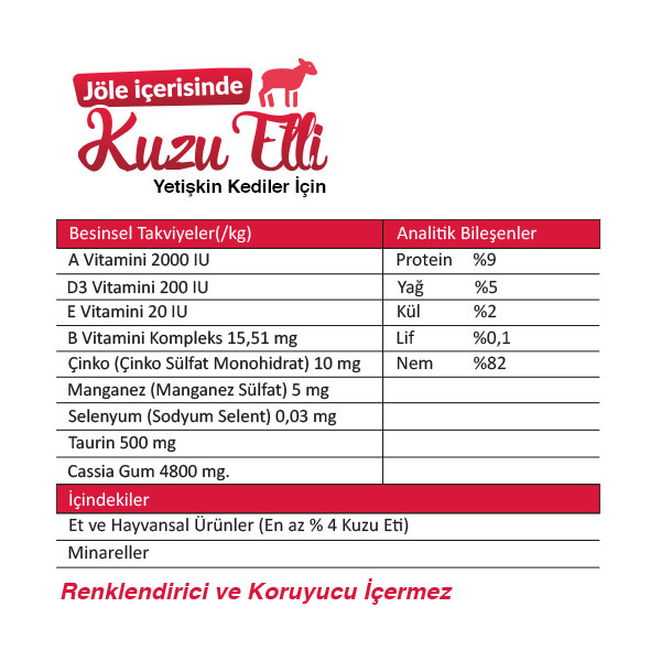 Ro-Cat Kuzulu Yetişkin Yaş Kedi Maması 85 Gr