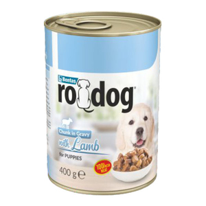 Ro-Dog Parça Etli Kuzulu Yavru Köpek Konservesi 400 Gr - Thumbnail