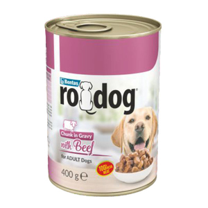 Ro-Dog Parça Etli Sığır Etli Yetişkin Köpek Konservesi 400 Gr - Thumbnail