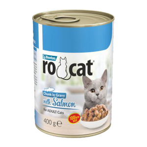 Ro-Cat Parça Etli Somonlu Yetişkin Kedi Konservesi 400 Gr - Thumbnail