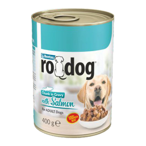 Ro-Dog Parça Etli Somonlu Yetişkin Köpek Konservesi 400 Gr - Thumbnail