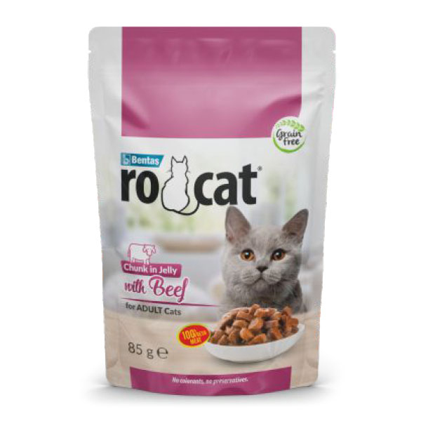 Ro-Cat Sığır Etli Yetişkin Yaş Kedi Maması 85 Gr