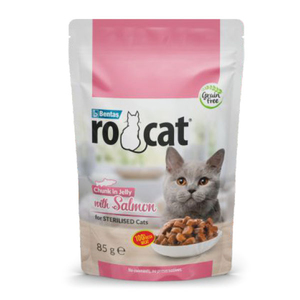 Ro-Cat Somonlu Kısırlaştırılmış Yaş Kedi Maması 85 Gr - Thumbnail