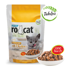 Ro-Cat Tavuklu Yavru Yaş Kedi Maması 85 Gr - Thumbnail