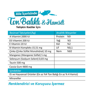 Ro-Cat Ton Balıklı ve Hamsili Yetişkin Yaş Kedi Maması 85 Gr - Thumbnail