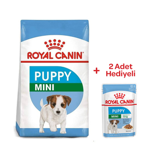 Royal Canin Box Mini Puppy Yavru Köpek Maması 2 Kg + 2 Adet Mini Puppy Yaş Mama Hediyeli - Thumbnail