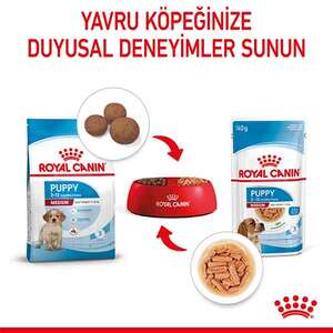 Royal Canin Medium Puppy Yaş Yavru Köpek Maması 140 gr - Thumbnail