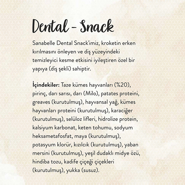 Sanabelle Dental Kedi Ödül Maması 20 GR