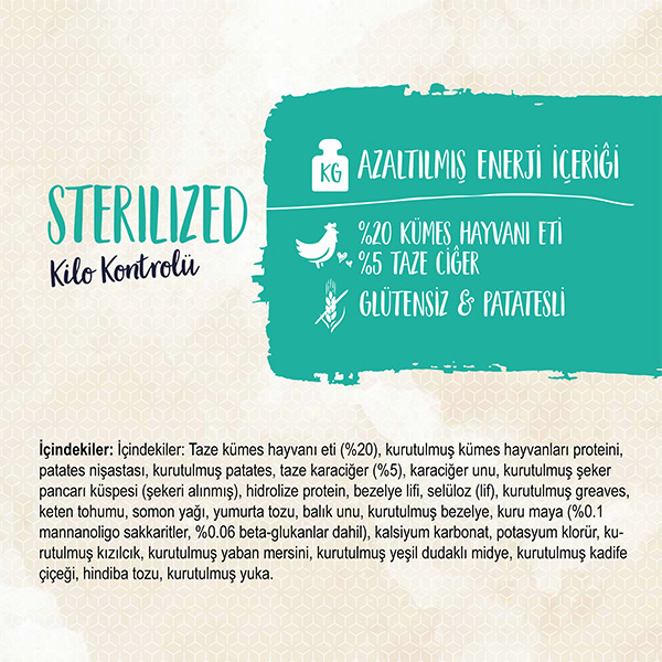 Sanabelle Tahılsız Kısırlaştırılmış Kedi Maması 10 kg - 3