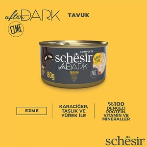 Schesir After Dark Tavuk Etli Pate Tahılsız Yaş Kedi Maması 80 Gr - Thumbnail