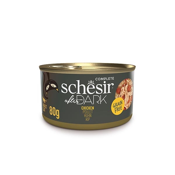 Schesir After Dark Tavuk Etli Pate Tahılsız Yaş Kedi Maması 80 Gr