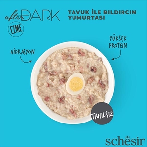 Schesir After Dark Tavuk Etli ve Bıldırcın Yumurtalı Pate Tahılsız Yaş Kedi Maması 80 Gr - Thumbnail