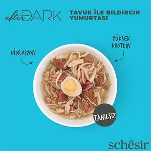 Schesir After Dark Tavuk ve Bıldırcın Yumurtalı Tahılsız Yaş Kedi Maması 80 Gr - Thumbnail