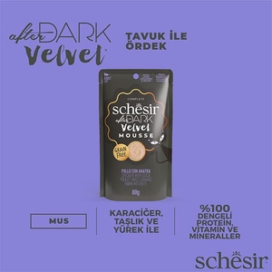 Schesir After Dark Tavuk ve Ördek Etli Pouch Yaş Kedi Maması 80 Gr - Thumbnail