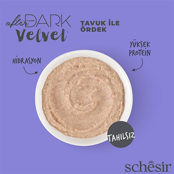 Schesir After Dark Tavuk ve Ördek Etli Pouch Yaş Kedi Maması 80 Gr