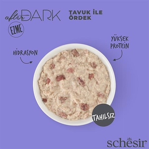 Schesir After Dark Tavuk ve Ördek Etli Tahılsız Yaş Kedi Maması 80 Gr - Thumbnail