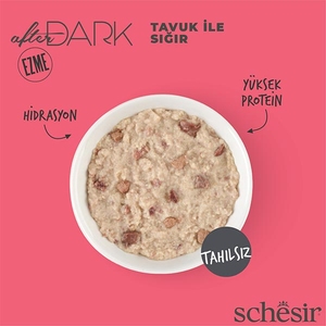 Schesir After Dark Tavuk ve Sığır Etli Pate Tahılsız Yaş Kedi Maması 80 Gr - Thumbnail