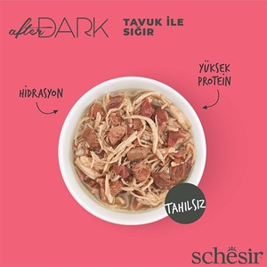 Schesir After Dark Tavuk ve Sığır Etli Yaş Kedi Maması 80 Gr - Thumbnail