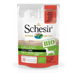 Schesir Bio Pouch Biftekli Yetişkin Köpek Konservesi 85gr