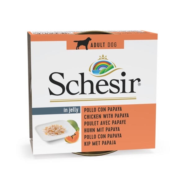 Schesir Fruit Tavuk ve Papaya Köpek Konservesi 150 GR