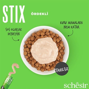 Schesir Stix Ördekli Sıvı Kedi Ödülü 6x15 Gr - Thumbnail