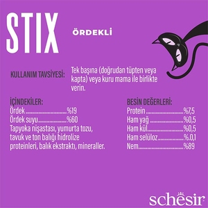 Schesir Stix Ördekli Sıvı Kedi Ödülü 6x15 Gr - Thumbnail