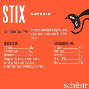 Schesir Stix Somon Balıklı Sıvı Kedi Ödülü 6x15 Gr - Thumbnail