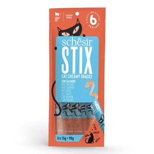 Schesir Stix Somon Balıklı Sıvı Kedi Ödülü 6x15 Gr - Thumbnail