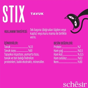 Schesir Stix Tavuklu Sıvı Kedi Ödülü 6x15 Gr - Thumbnail